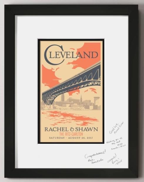  Cleveland Skyline Guest Signature Frame