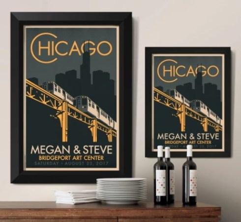  Chicago "El" Framed Print