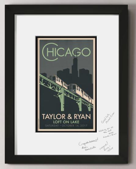  Chicago "El" Guest Signature Frame