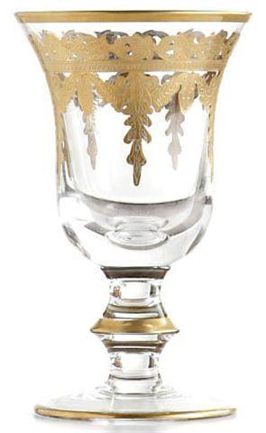Arte Italica  Vetro Gold Water/Wine Glass $99.00