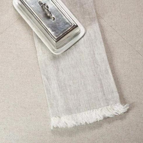 Arte Italica  Linen Towels By Crown Linen Designs Tuscan Flax Fringe Linen Towel