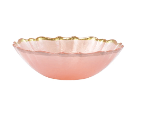 $23.00 Viva by Vietri Baroque Glass Small Bowl - Pink