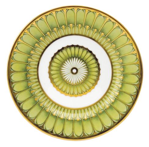 Deshoulieres  Arcades green Bread &amp; Butter Plate $85.00