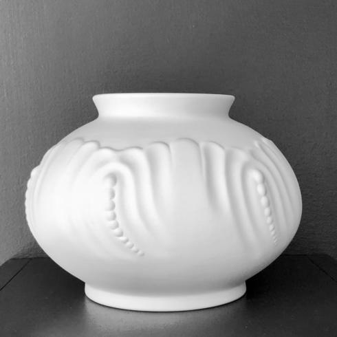 Unglazed round vase - $125.00