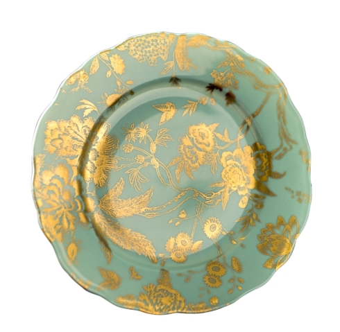 Turquoise & Gold accent plate image