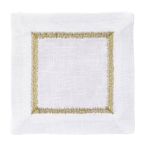 Bodrum  Flame Gold Cocktail Napkin - Pack of 4 $27.99