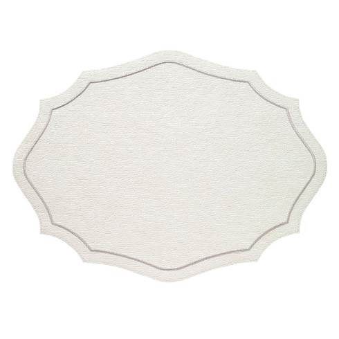 Bodrum  Byzantine White Silver Mats - Pack of 4 $144.00