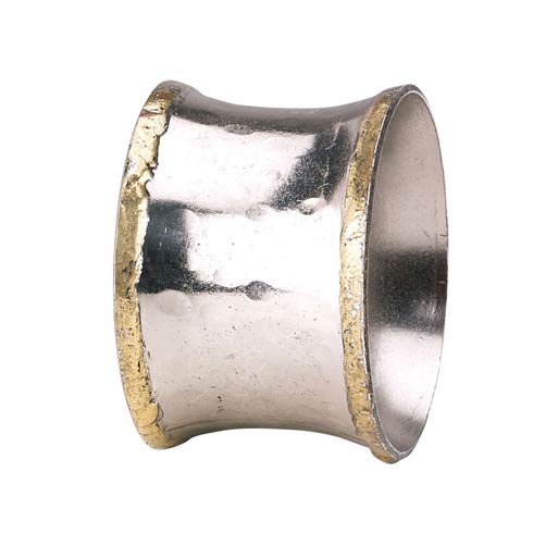 Bodrum  Concave Metallic Napkin Ring - Pack of 4 $45.00