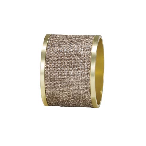 $61.99 Sand/Gold Napkin Ring - Pack of 4