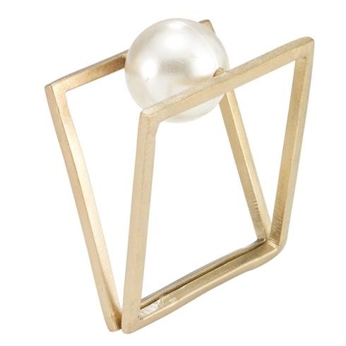 Bodrum  Floating Pearl Floating Pearl Napkin Ring - Pack of 4 $54.00