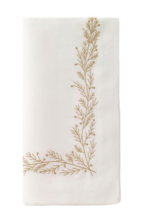 Bodrum  Holly Holly Gold  22" Napkin p/4 $108.00