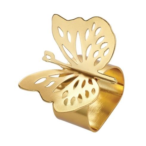 Bodrum   Papillion Gold Napkin Ring $45.00