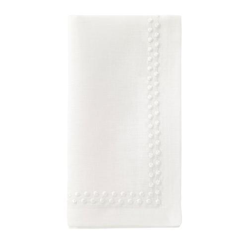 Bodrum  Pearls White  21" Napkin p/4 $117.00