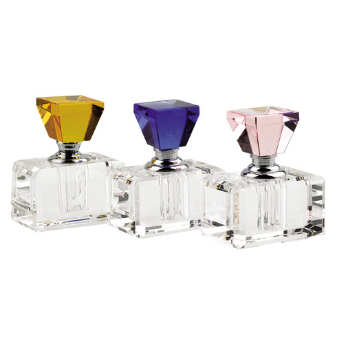 $49.95 Rainbow 3 pc Crystal Perfume Set