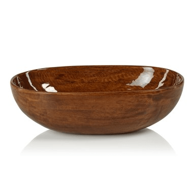 $98.00 OVAL WOODEN BOWL