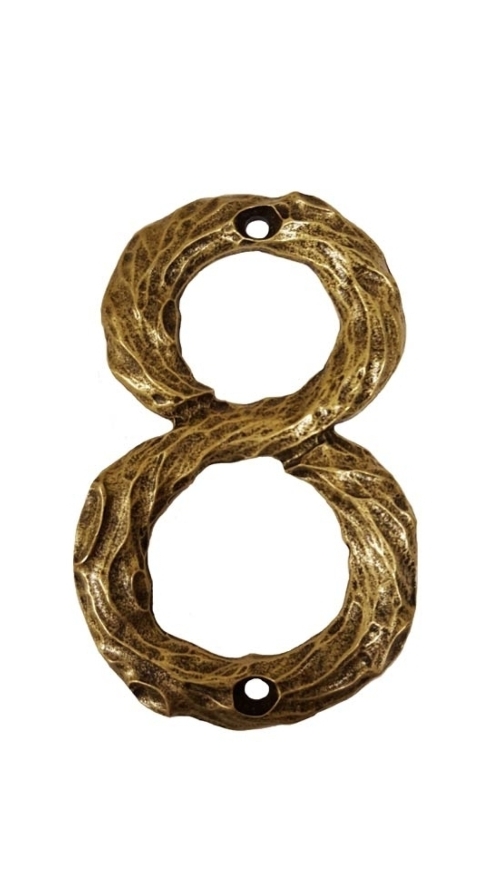 $24.20 Log House Number Eight Brass Ox