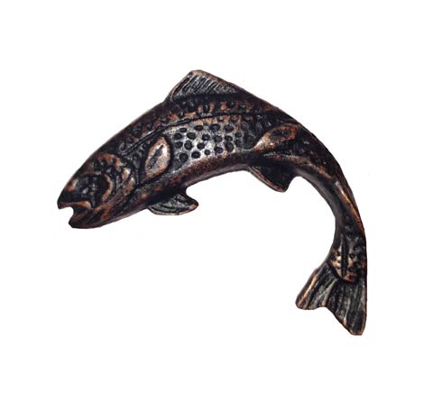 $17.50 Jumping Trout Left Facing Oil Rubbed Bronze Cabinet Knob