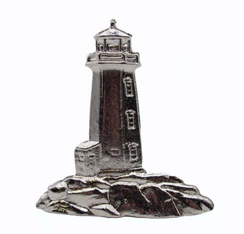 Stand Alone Lighthouse Nickel Cabinet Knob - $15.60