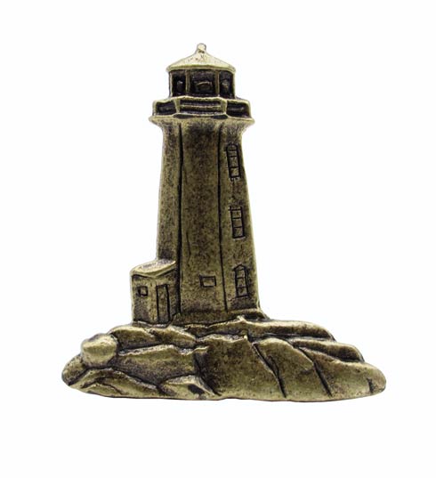 Stand Alone Lighthouse Brass Ox Cabinet Knob - $15.60