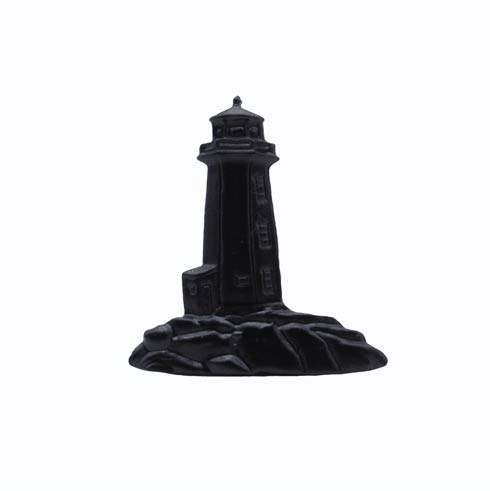 Stand Alone Lighthouse Matte Black Cabinet Knob - $15.60