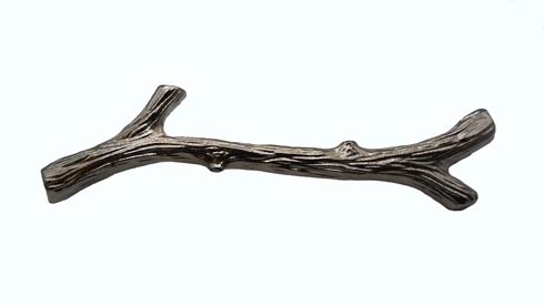 $32.80 Large Twig 6-in Center to Center Nickel Cabinet Pull