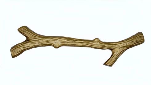 Large Twig 6-in Center to Center Lux Gold Cabinet Pull - $34.30