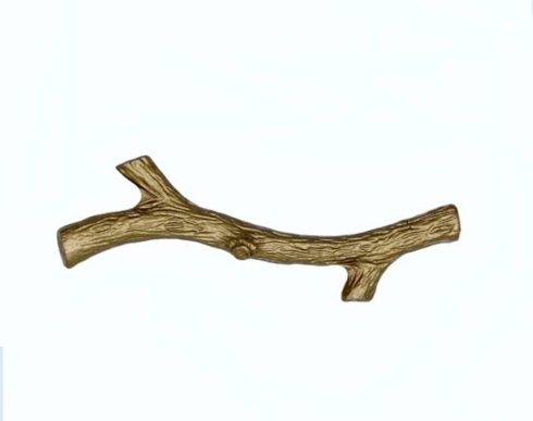 $22.20 Small Twig 2-15/16-in Center to Center Lux Gold Cabinet Pull