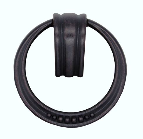 Beaded Elegance Oil Rubbed Bronze Ring Cabinet Pull - $15.30