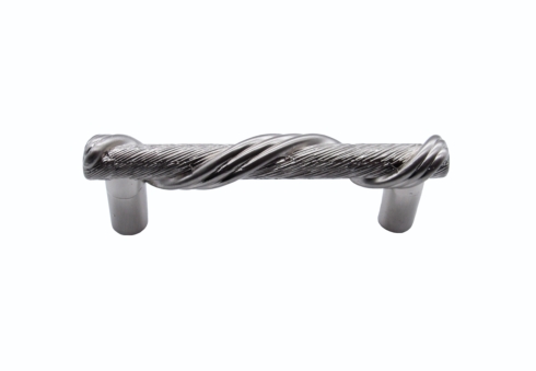 $20.10 Wrapped Textured &amp; Tied 3-In Center to Center Satin Nickel Cabinet Pull