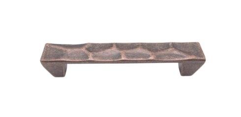 $19.40 Small Hammered 3 13/16" Center to Center Copper Ox Cabinet Pull