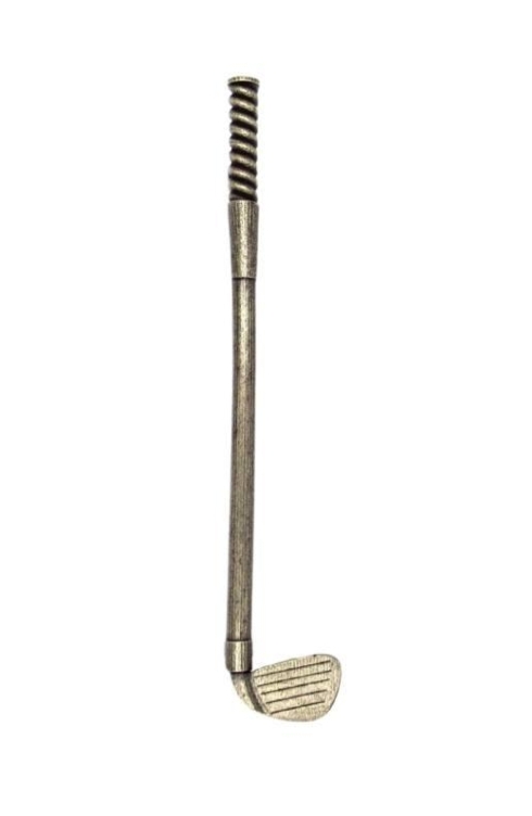 $31.80 Large Golf Club Right Facing Cabinet Pull 6" Center to Center Brass Ox 