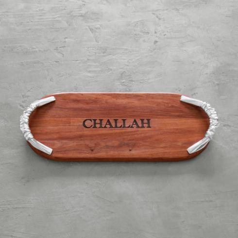 $156.00 Wood Long Oval Engraved Cutting Board "CHALLAH"
