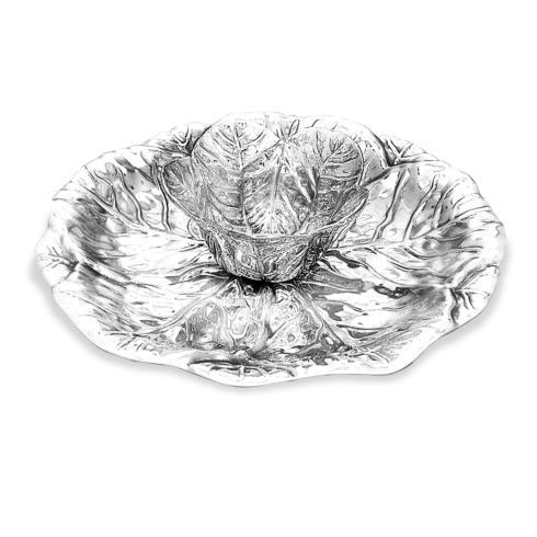 $156.00 GARDEN cabbage tray w/dip bowl