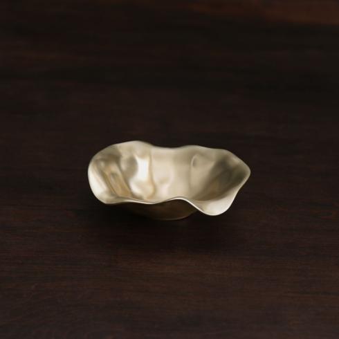 $61.00 Maia Small Oval Bowl (Gold)
