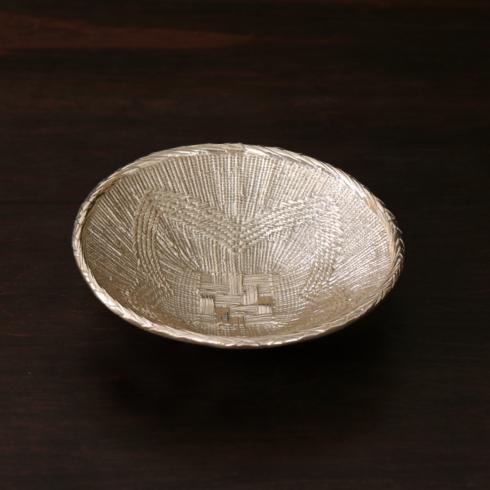 African Basket Medium Bowl (Gold) - $81.00