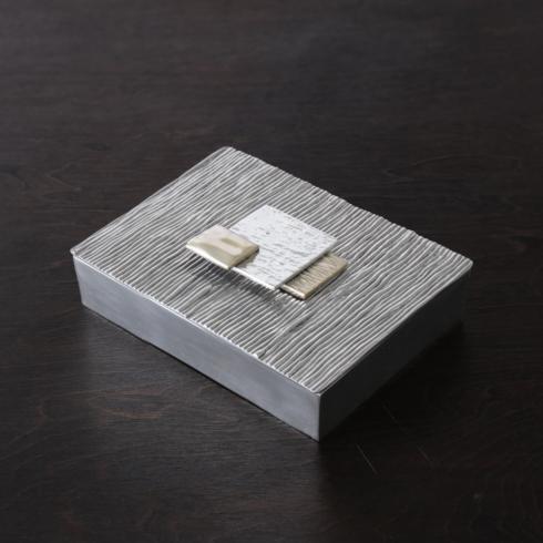 $143.00 SIERRA MODERN Manhattan Medium Lidded Box  (Gunmetal)