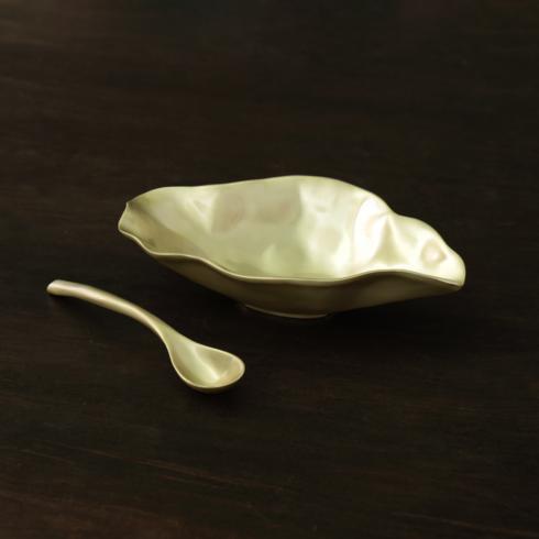 Maia Medium Bowl with Spoon (Gold) image