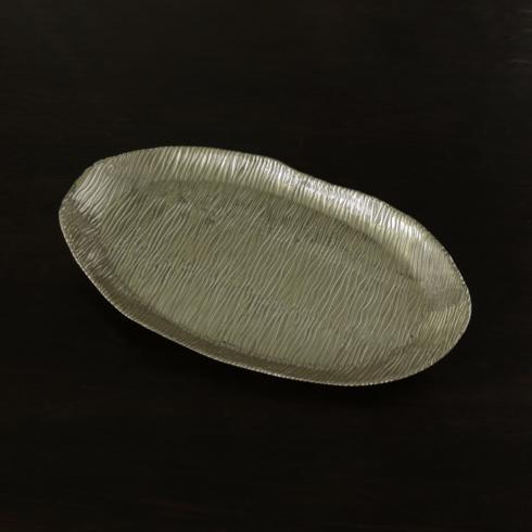 SIERRA MODERN Ripples Oval Platter (Gold) - $103.00