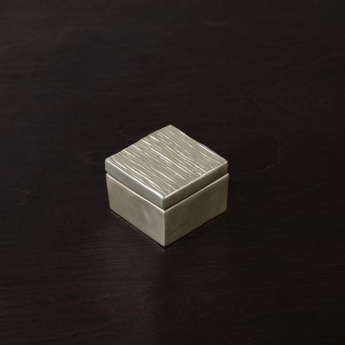 SIERRA MODERN Lines Small Lidded Box (Gold) - $61.00
