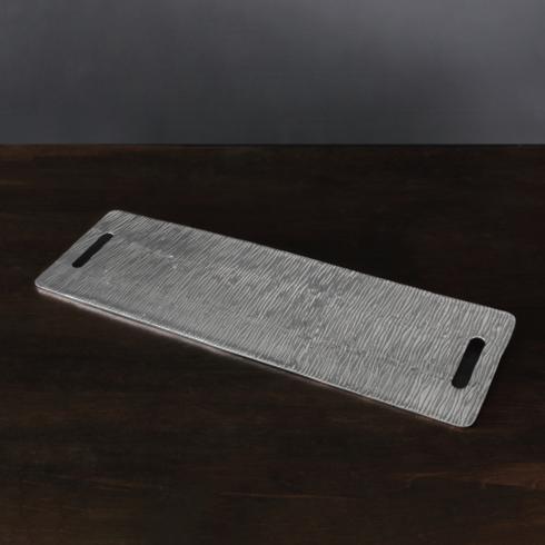 $187.00 Ripples Large Charcuterie Tray with Handles (Gunmetal)