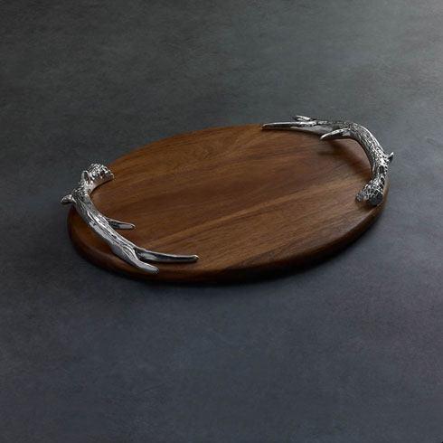 $182.00 Western Antler Large Oval Cutting Board