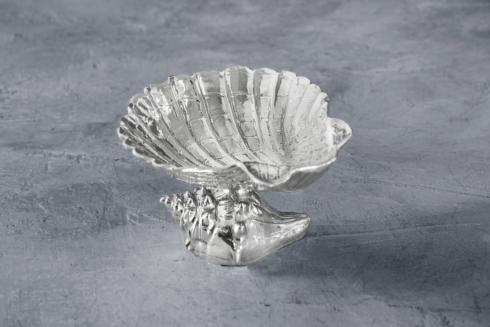 $101.00 PEDESTAL Ocean shell bowl