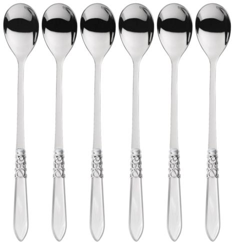 $105.00 Melodia Brilliant Long Drink Spoons Set white