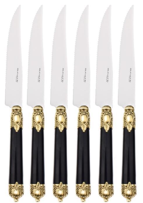 $175.00 Rinascimento Gold ring  Steak Knives Set 24 cm (9.45 inch)