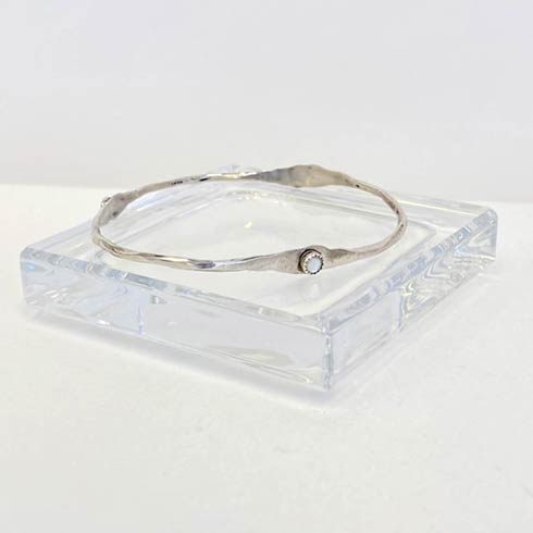 $98.00 Sterling Silver and Mother Of Pearl Bangle