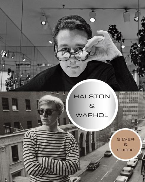 $50.00 Halston and Warhol: Silver and Suede