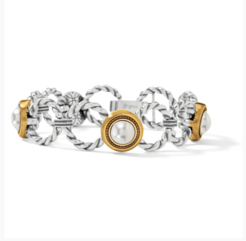 $108.00 Meridian Golden Pearl Bracelet