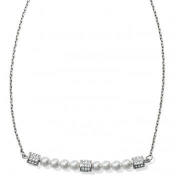 $68.00 Meridian Petite Pearl Bar Necklace