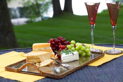 Calaisio Serving Collection Serving Trays With Glass Cheese Tray $80.00