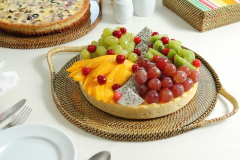 Calaisio  Serving Collection Serving Trays With Glass Cheese Tray